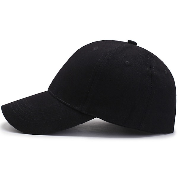 Musta Vintage Baseball-lippis Miehet Naiset Aurinkohattu Lippalakkilippis Golf-lippis Säädettävä Lippis Hip-hop Anti-UV Aurinkosuoja Hengittävä Aurinkolippis Ranta Camping Kalastus