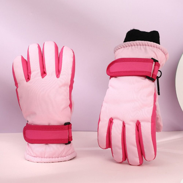 Børne Skihandsker Langærmede Vanter ROSA - spot salg pink