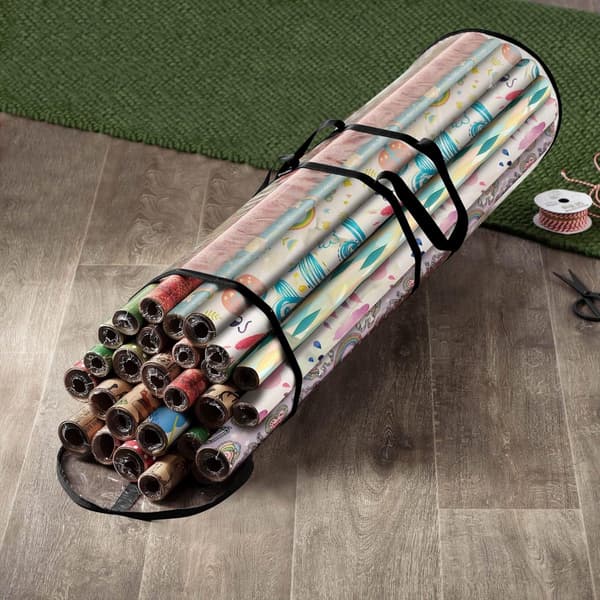 Presentpappersförvaringsväska - 80*22cm - Förvaringsväska för presentpapper - Förvaringsväska för julklappspapper
