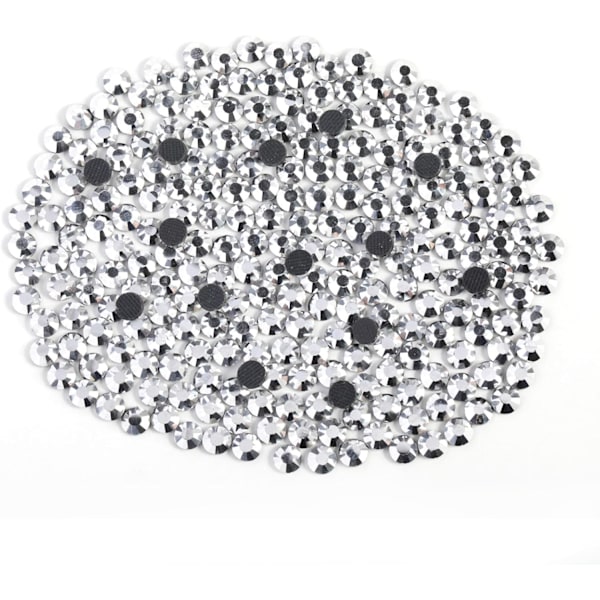 1600 Heta Fixeringer Rhinestones, Sølv Hematit, SS20, 4,6-4,8 mm til Tøj & Håndværk Sølv Hematit Silver Hematite SS20