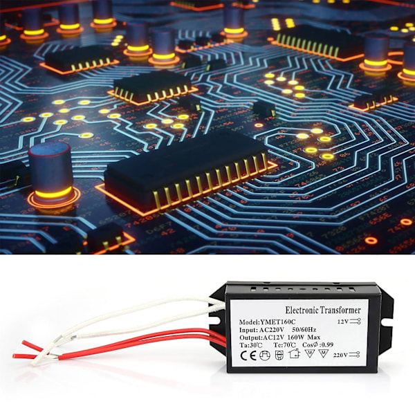 12V 160W Smart Strømforsyning Driver - 220V til 12V Elektronisk Transformator Spenningsomformer