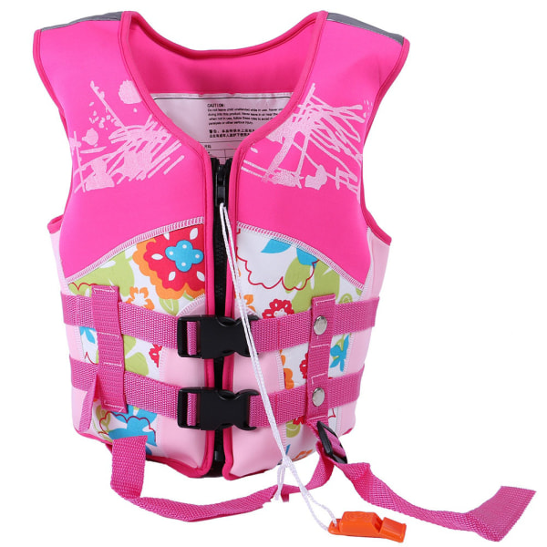 Manner Kids Simjackor Barn Simväst Neopren Swim Learner Badkläder (Rosa M)