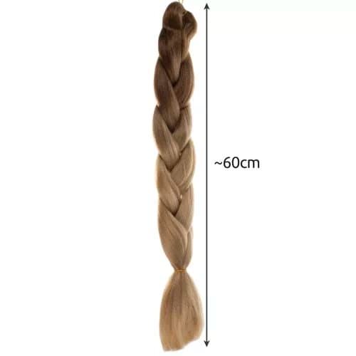 Jumbo Braid / Løshår Hårfletning - 60 cm Lysebrun_jar LightBrown Ljusbrun
