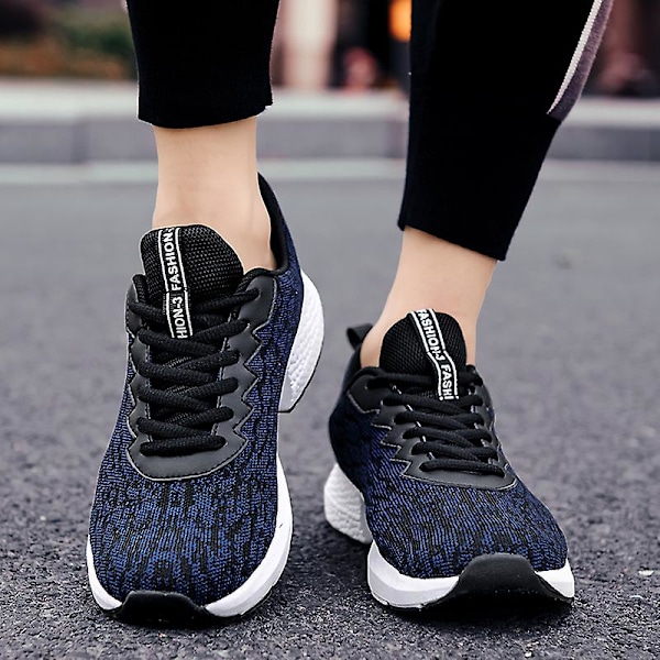 Herrsneakers Andas løpesko Mote Damesportssko 04 Blå Blue 42