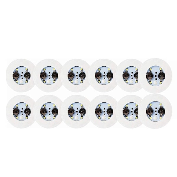 LED-coaster, 12-pakning coasters, LED-flasker, LED-klistremerke coaster-skiver for flash-kopp