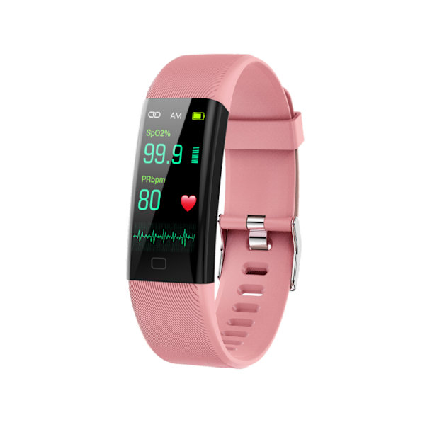 Smart armbånd blodtrykk puls (rosa),