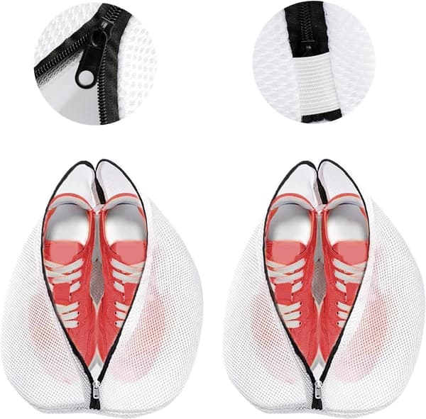 2 stk. - Vaskepose til sko - 42*24*24 cm - Vaskenet til sko - Vaskepose til sko - til sko eller sneakers