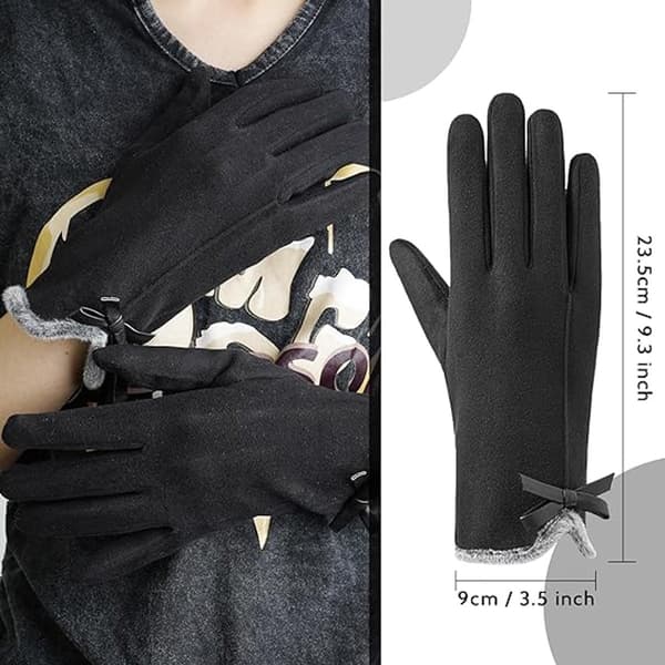 Handskar - Damhandskar - Vinterhandskar - Vinterhandskar - Isolerade pekskärmshandskar - Pekskärmshandskar för pekfinger