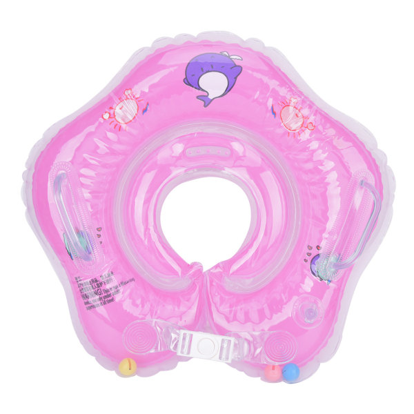 PVC Barn Baby Simning Säkerhet Uppblåsbar Hals Ring Floating Circle Tillbehör rosa