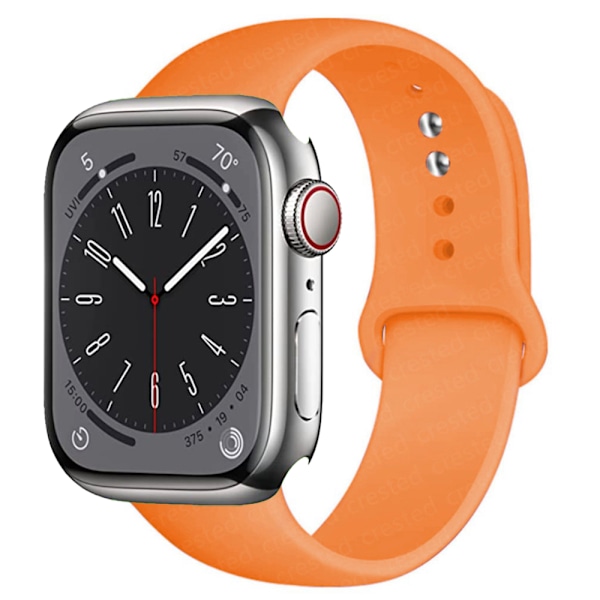 Silikonearmbånd Holdbart Apple Watch 38mm/40mm/41mm Grå Grå m