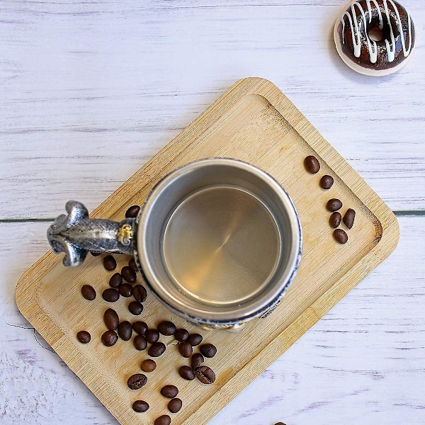500ML Kraniet Kaffekande Vikinge Kraniet Ølkrus Rustfrit Stål Foring Gave til Mænd Fars Dags Gaver