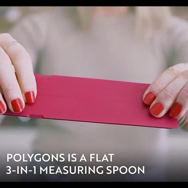 Polygons Flat 3 - i - 1 Måleskjeer - Hjemmedekorasjon - Plassbesparende - Enkel Installering