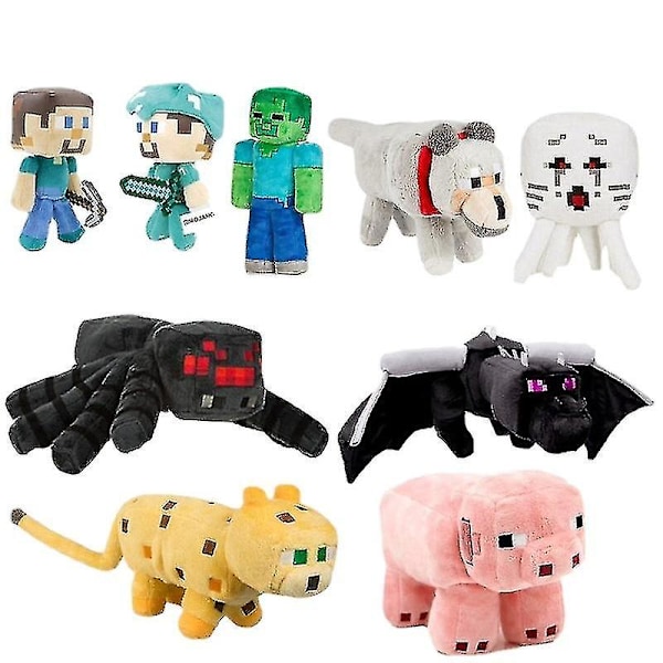 Minecraft Min Värld Plyschdocka Tråd Hjul Draken Slut Skuggdrake Docka Plyschleksak Kudde Barn Pojke Present 60cm