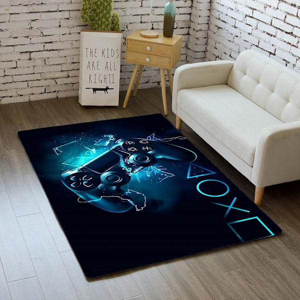 3D Pelikonsolimatto Värikäs Roiske Tähtitaivas Pelikonsoli Kuvio, Laaja Pinta Lattiamatto Sopii Olohuoneeseen ja Lastenhuoneeseen, Lastenhuone 80×120cm