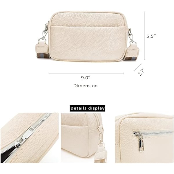 Ensfarget PU skulderveske liten veske crossbody-veske for kvinner gul yellow