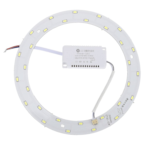 15W 220V-240V SMD 5730 30-LED Magneettinen Pyöreä LED-Paneli Baarilamppu LED-Kattokruunu (Puhdas Valkoinen Valo)