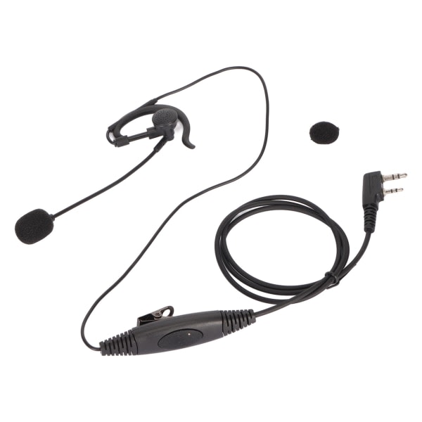 Walkie Talkie-headset med mikrofonpinne, avancerad PTT-mikrofon, K-huvud, universell ersättning för Baofeng