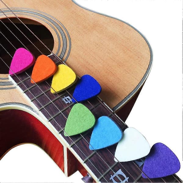 Ukulele Plektrum Filtplektrum För Ukulele Och Gitarr, 8 Stycken [BR]_jar