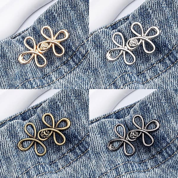 Buksereduser - 8 deler - Sett for stramming av midje - Nåler - Midjeforlenger - Knapper for forkorting av jeans