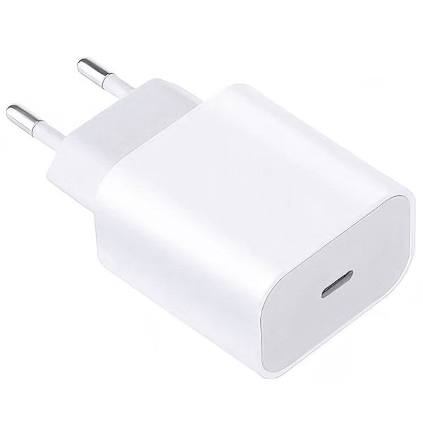Laddare för iPhone - Power - 20W USB-C - Snabbladdare Vit 1:a power 1 : a nätadapter 1st power adapter
