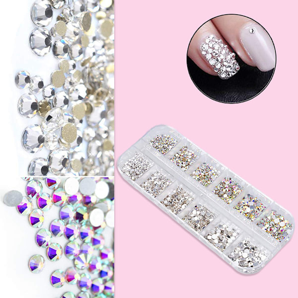 Set med nagelpaljetter DIY nageldekoration nagelkonsttillbehör