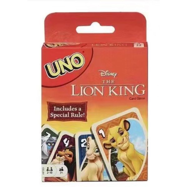 2024 nytt kortspel UNO Solitaire Brädspelskort Familjefestspel Barnfödelsedagspresent lion king lion king