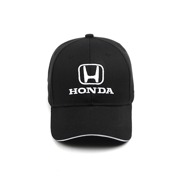 Honda Team Racing Kasket med Broderet Skygge - Sort