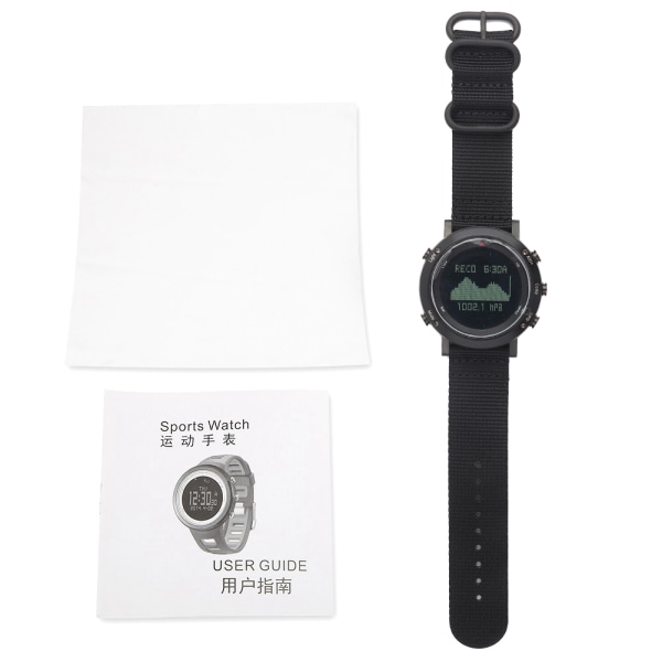 SUNROAD Multi&#8209;sportklocka Watch Höjdmätare Kompass Stoppur Barometer Stegräknare