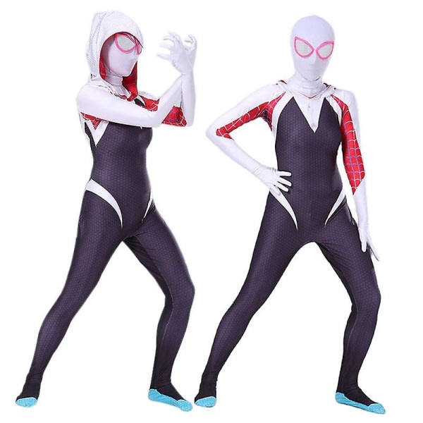 Spider-Man World Gwen Stacy Cosplay Cosplay Jumpsuit Halloween 130 cm 130 cm