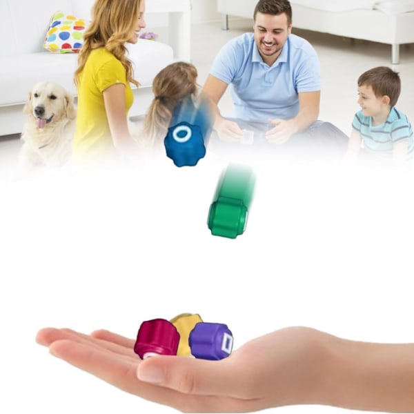 Korealainen perinteinen Gonggi-peli – Kivien poimintapelisetti - Gonggi-kivenheittopeli Squid Gamen inspiroimana 2 (5 kpl + alusta) triangle