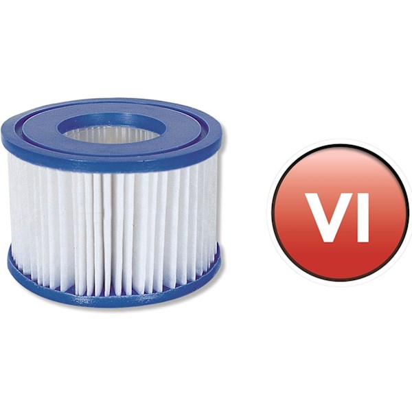 Lay-Z-Spa filterpatron VI för alla Lay-Z-Spa-modeller - 6 x Dubbelpack (12 filter)