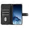 For iPhone 14 Plus Mandala Preget Flip Lær Telefonveske Svart