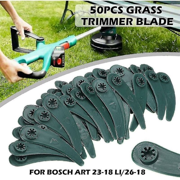 50x plastgressklipperblader for Bosch Art23-18li Art26-18li