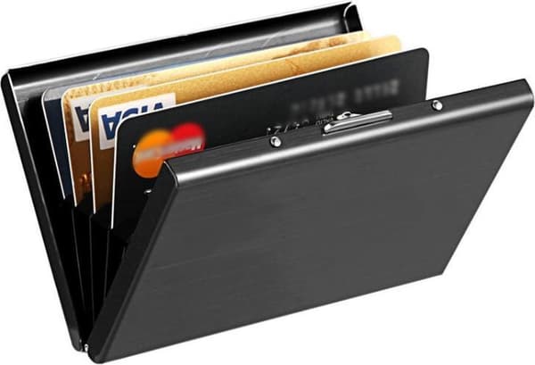 Kreditkortshållare - RFID - svart