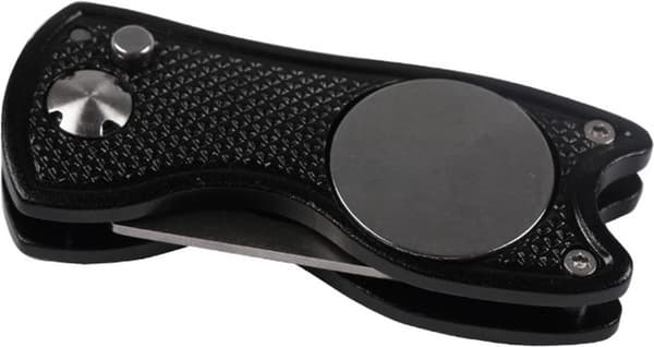 Haarukka - Golf - Taitettava - Ruostumaton teräs - 11,5*3*1cm - Musta