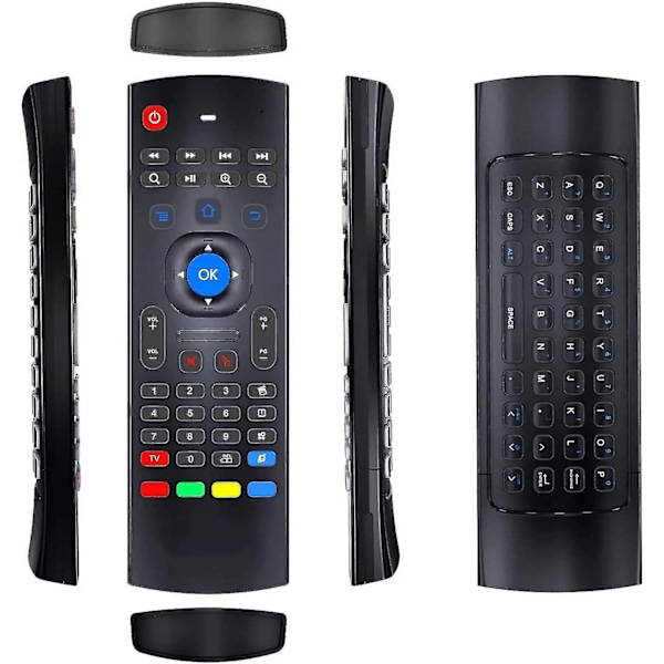 Luftmus for Android TV Box, Mx3 Pro trådløst tastatur 2.4g Smart TV-fjernkontroll med bevegelsessensor spillhåndtak Android-fjernkontroll