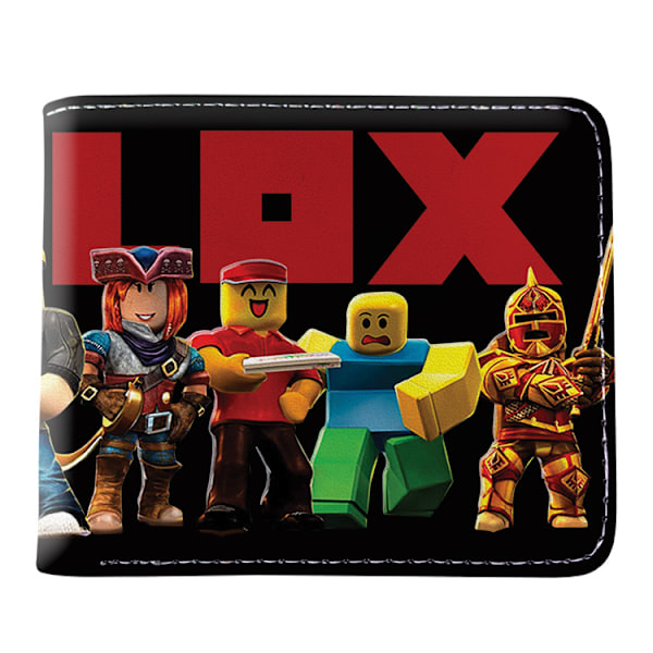 Roblox Lompakko Sarjakuva Lompakko Poika Peli Lompakko Taitettava Lompakko Syntymäpäivälahja Lompakko, Musta, S, Minimalistinen