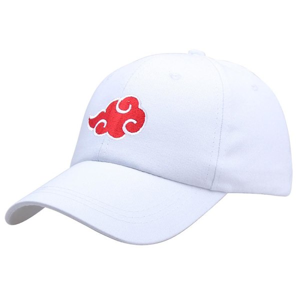 Japan Anime Baseball Cap Mænd Kvinder Ninja Akatsuki Cartoon Snapback Hat Sky Broderet Visor Cap Cosplay Hip Hop Fiskehatte 55-60cm 55-60cm white cloud