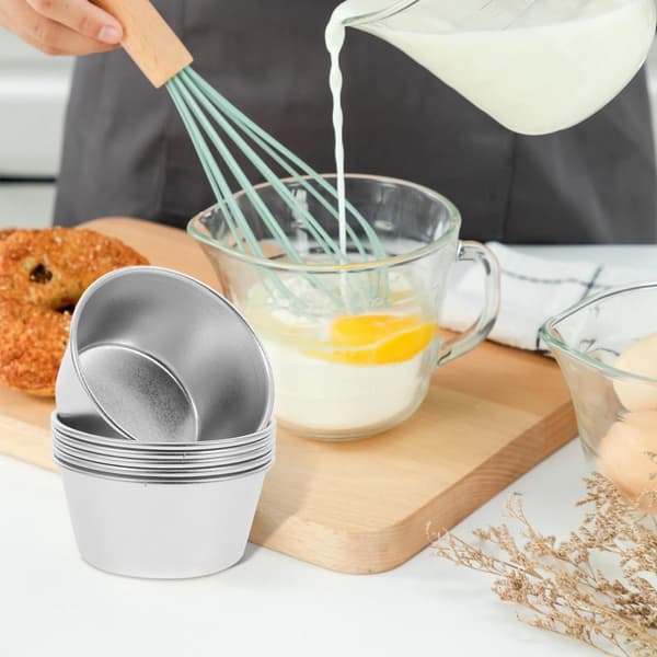 6 stycken - Puddingformar - Timbaleform - Bakform - Tartform - Kakform - 9,5*7,3*5,1 cm