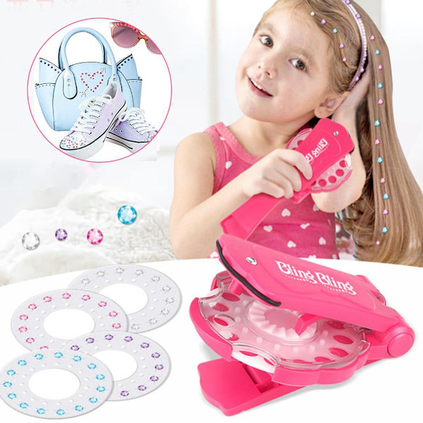 Bling Bling Ultimate Glam Kit - Fastgør diamanter i håret Multicolor multifärg