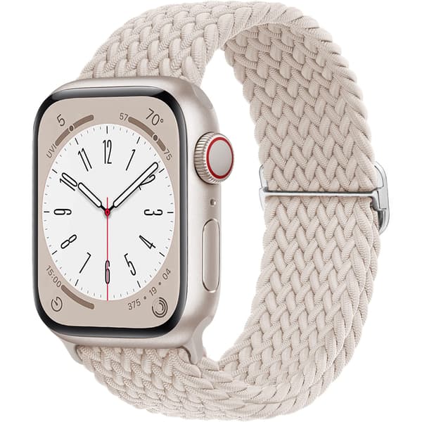 5-pack flätade elastiska justerbara band kompatibla med Apple Watch