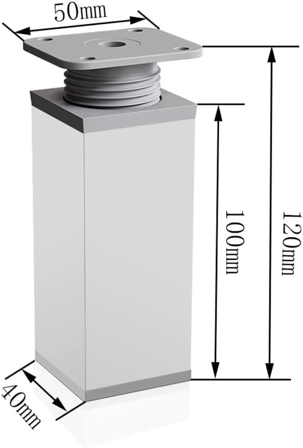 4 stk - Møbelben - 10 cm - Justerbare møbelføtter - Justerbare bordben - sofaføtter