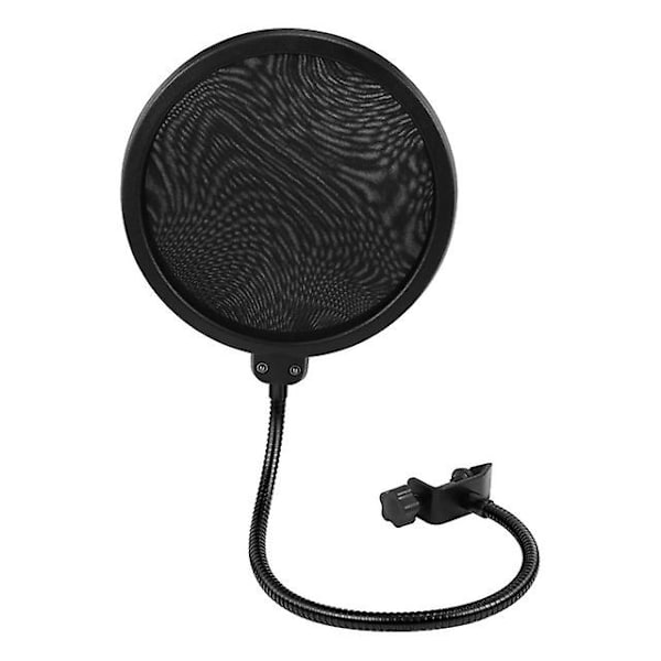 Metall Popfilter Universellt Mikrofon Vindskydd Studioinspelning Kondensatormikrofon för Fifine Blue Yeti Mic Ljudfilter-Perfekt Double Layer