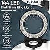 144 LED miniscope ringlys ringlys 0 - 100% justerbar lampe til miniscope ringlys