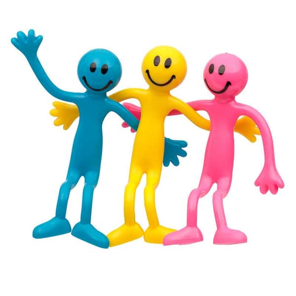 Liikkuva Lelufiguuri / Taivutettava Ukkeli - Smiley_jar multifärg multicolor