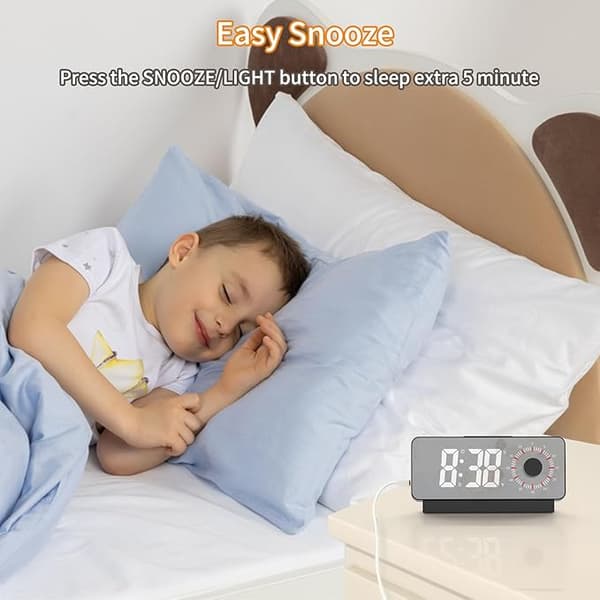 Digital klocka, väckarklocka med timer, snooze, morgonväckarklocka w_jarx