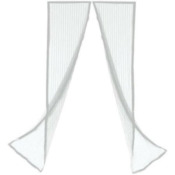Insektsnät Dörr 100x220 Insektskydd Vit Magnet Myggnät White Vit