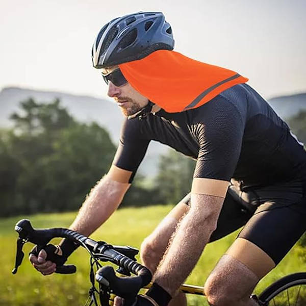 2 st Hård Hattskydd | Hattskydd med Nackskydd och Reflexremsa | Snabbtorkande Nackskydd, Andningsbart Hattskydd för Cykling Utomhus
