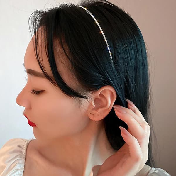 Rhinestone Sløjfe Hårbøjle Krystal Legering Hår Tilbehør til Kvinder Bryllupsfest Daglig Brug Sølv One Size Silver one size