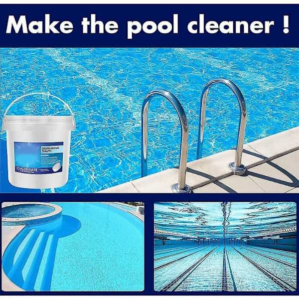 Pooltabletter Kloreringstabletter Pooltablett 450G Klor Basseng
